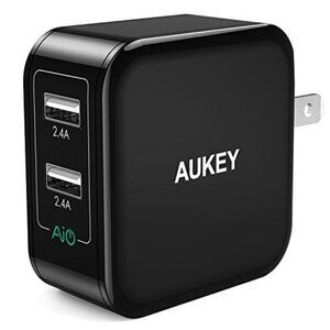 Aukey Dual Port USB Wall Charger With AiO Technology